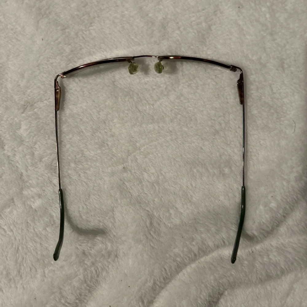 Kate Spade Coco UAC5 Eyeglasses Frames Women Brown Green Metal Made Italy